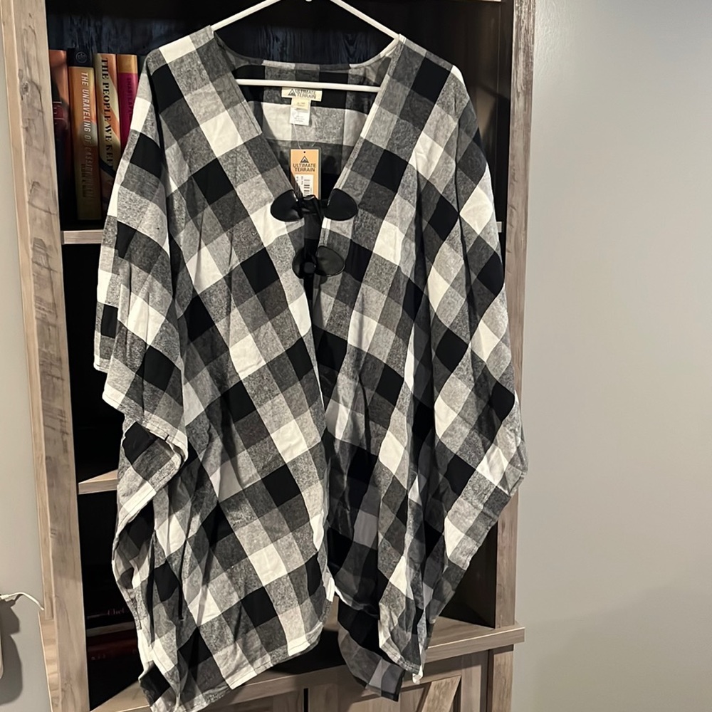 Buffalo Plaid Poncho